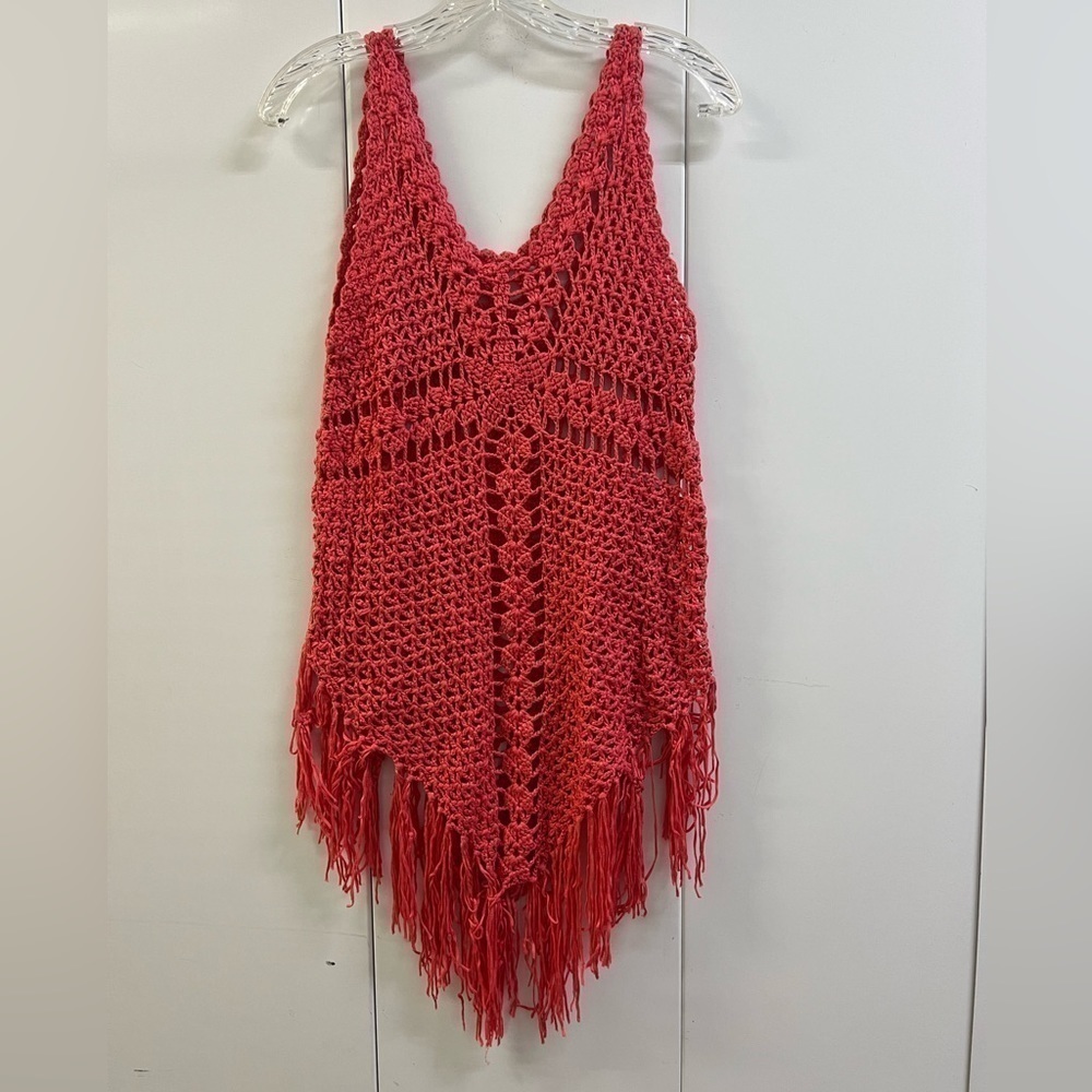 Like New Crochet Bathing Suit Coverup with Frills